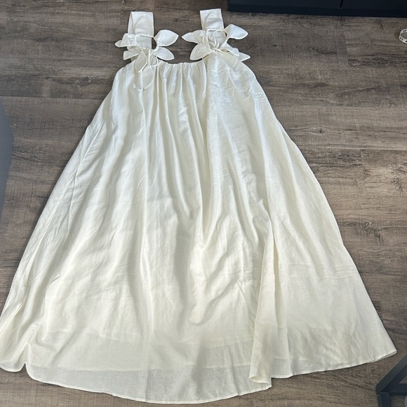 NWT Farm Rio Floral Detail Sleeveless Midi Dress L - Picture 6 of 16